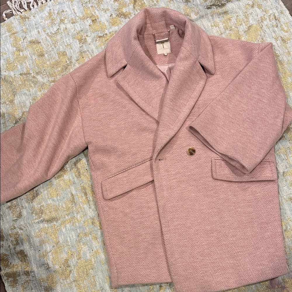 Ted Baker Pink Pea Coat